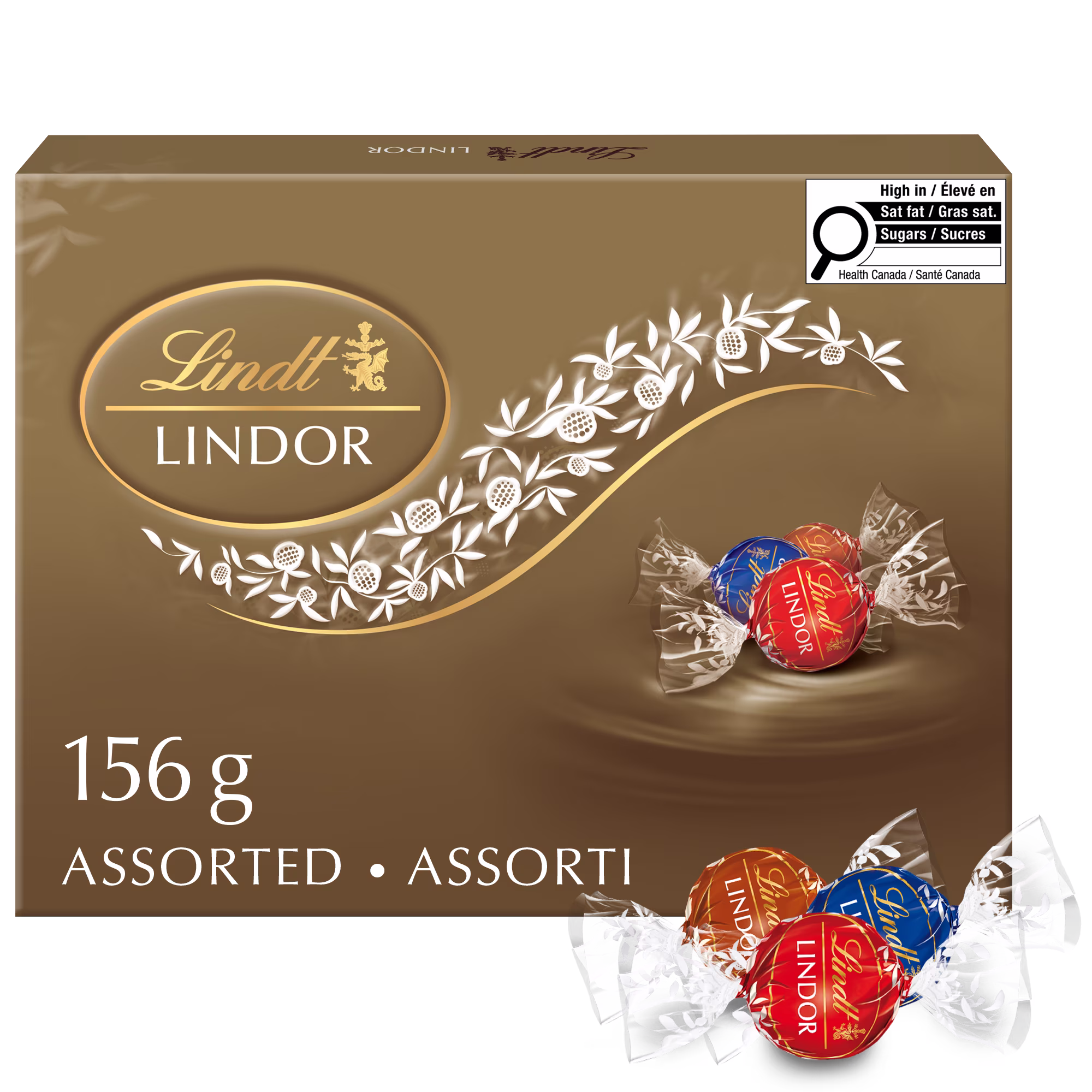 Truffes LINDOR assorties au chocolat noir et au lait  Boîte