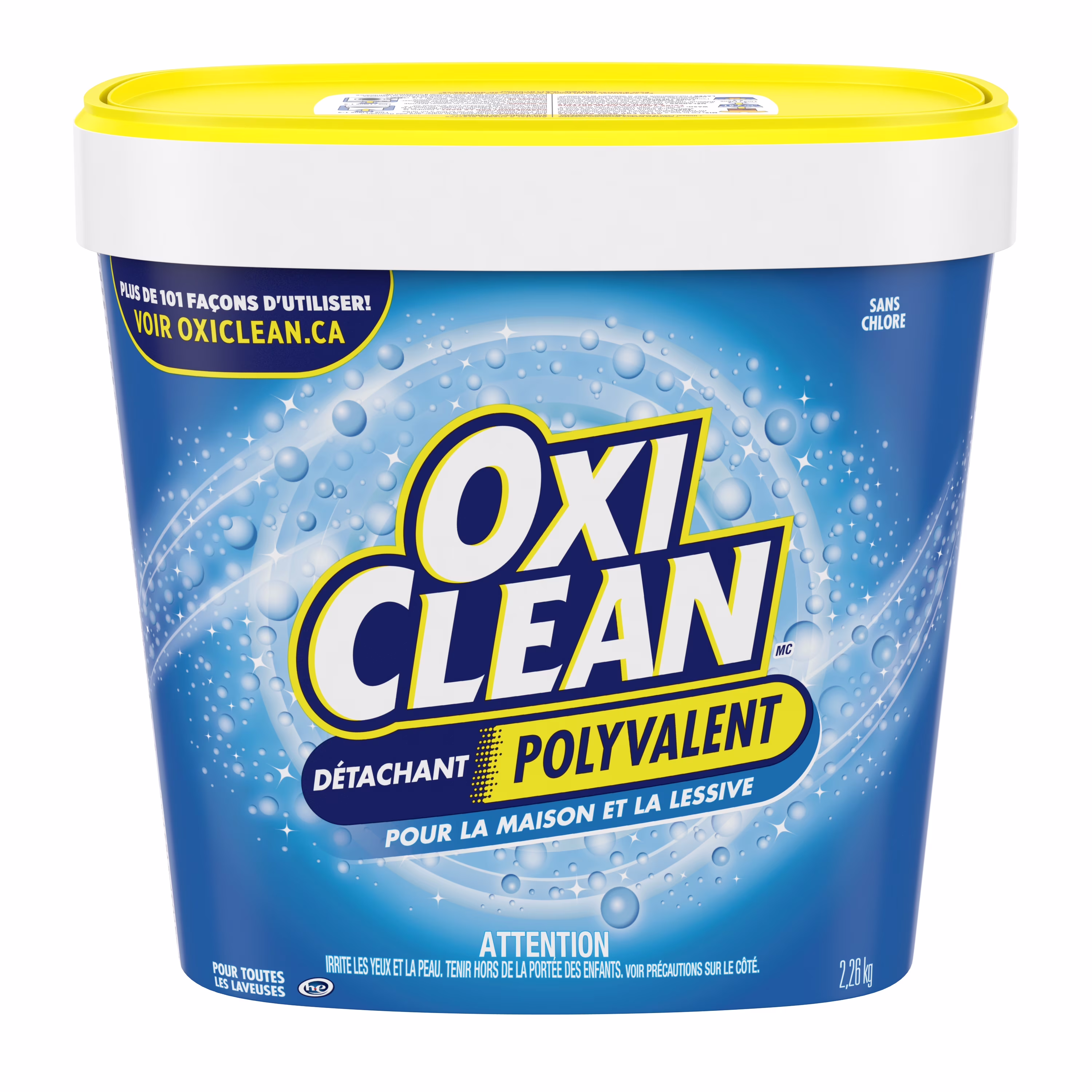 Oxiclean détachant en poudre tout usage pour la maison. le linge. les tapis et les tissus d'ameublement - sans danger pour les couleurs. sans chlore. sans javel. 2.26 kg