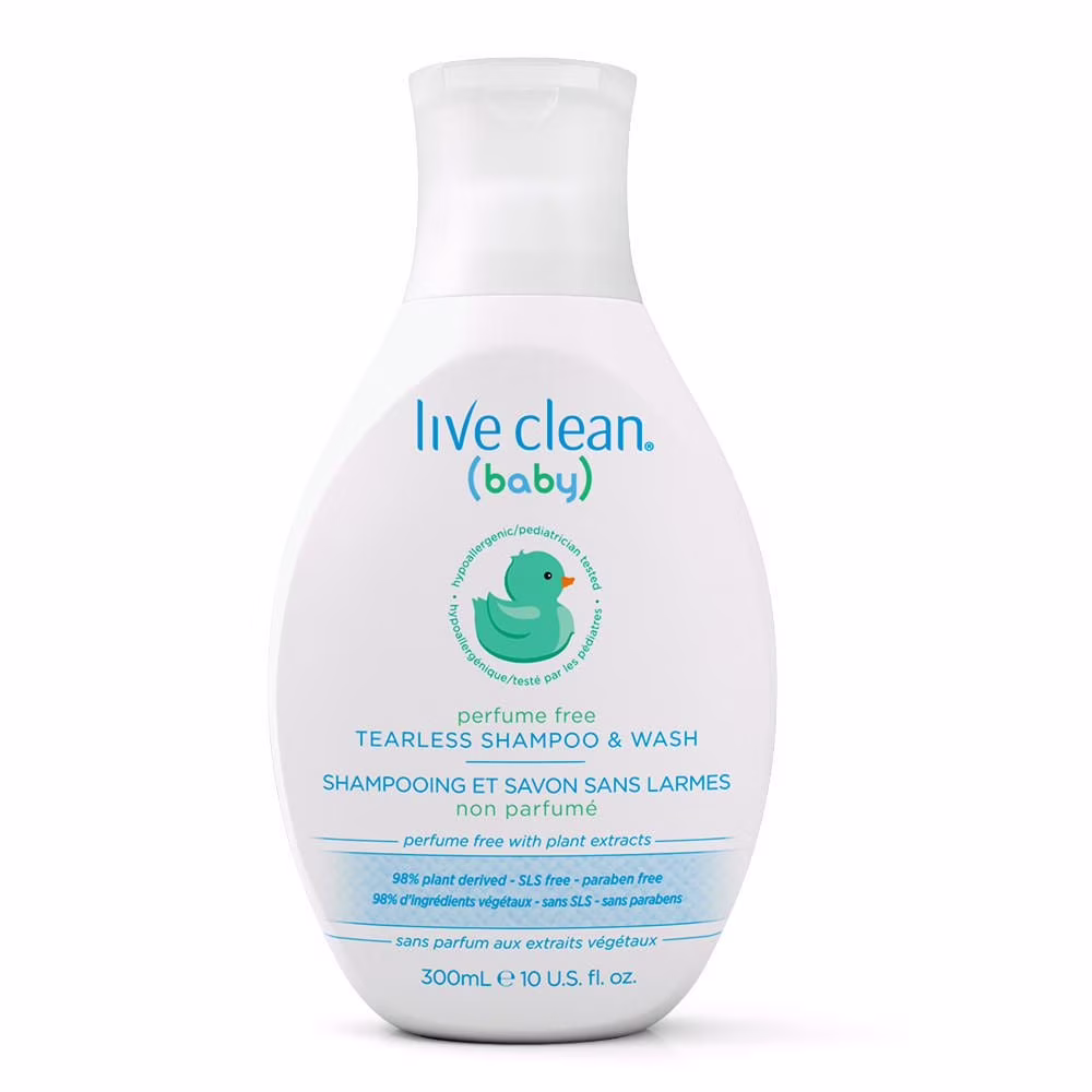 Live clean bébé shampooing & gel lavant sans parfum et sans larmes