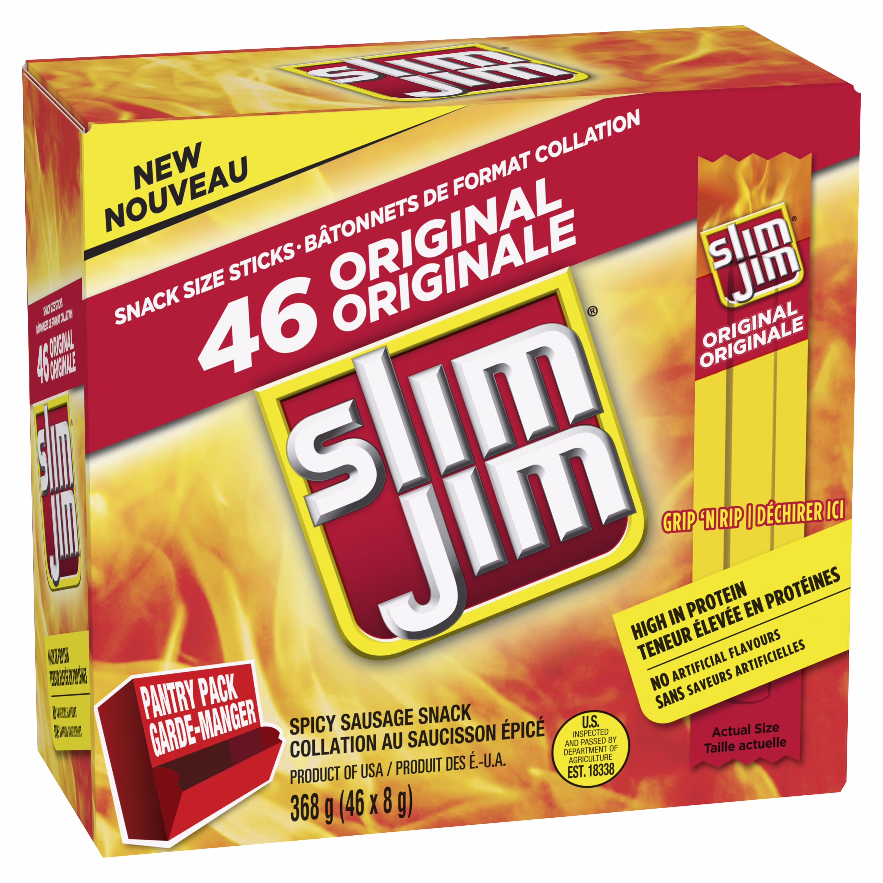 Slim jim pantry pack original 46ct (46 x ). 36