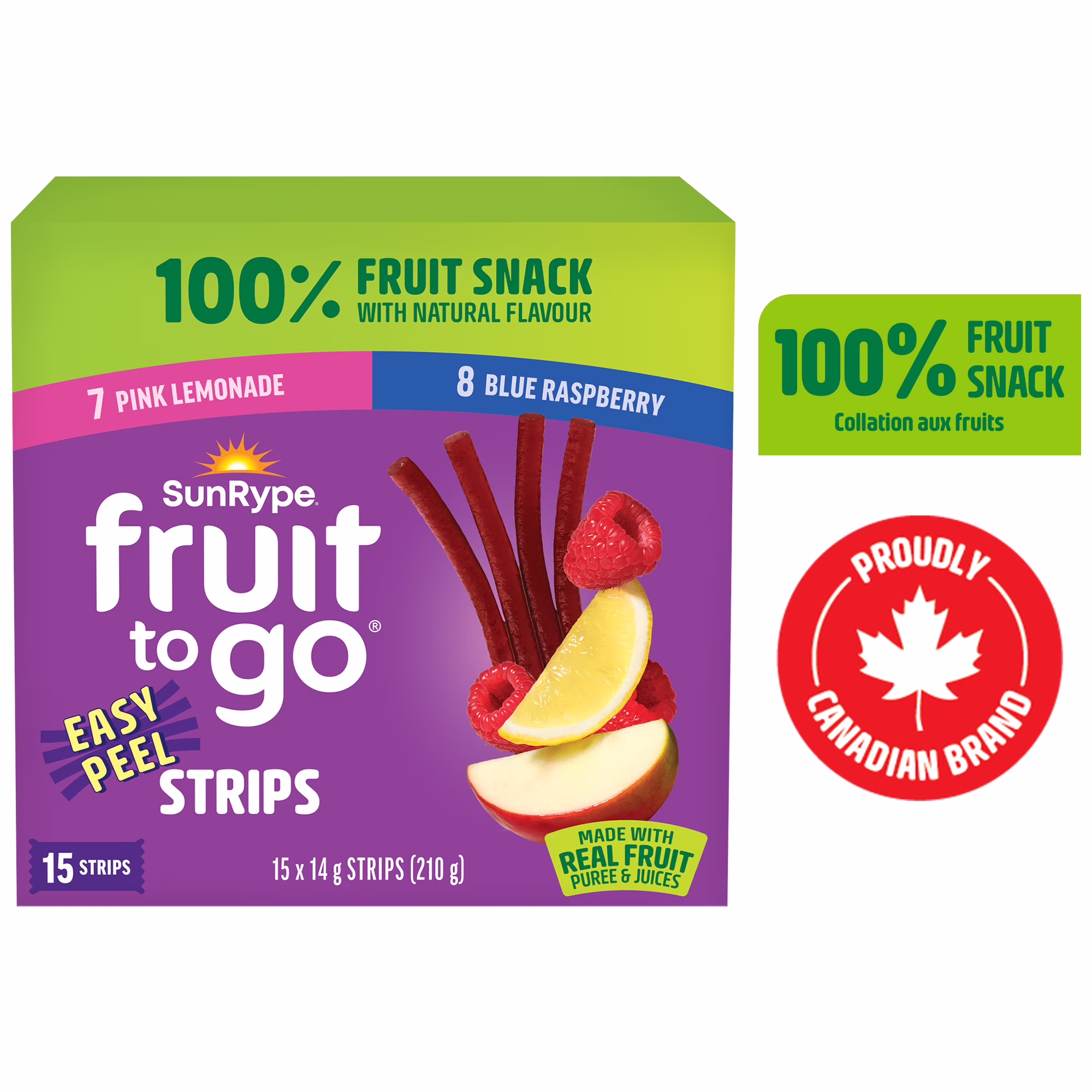 Collation 100 % aux fruits Saveurs amusantes Fruit to Go