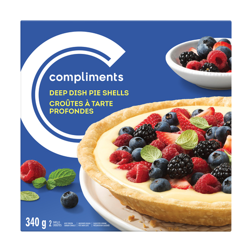 Compliments Croûte à tarte profonde 9 pouces 340 g (congelée)