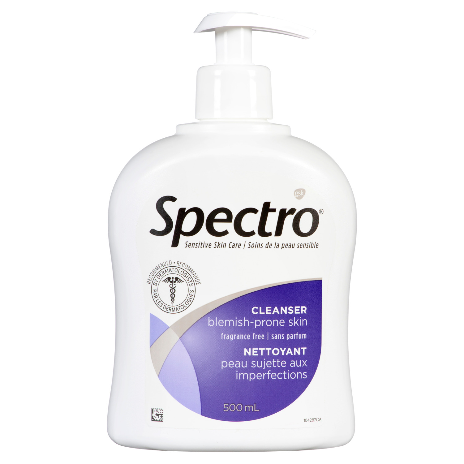 Spectro Nettoyant pour peau sujette aux imperfections sans parfum 500 ml