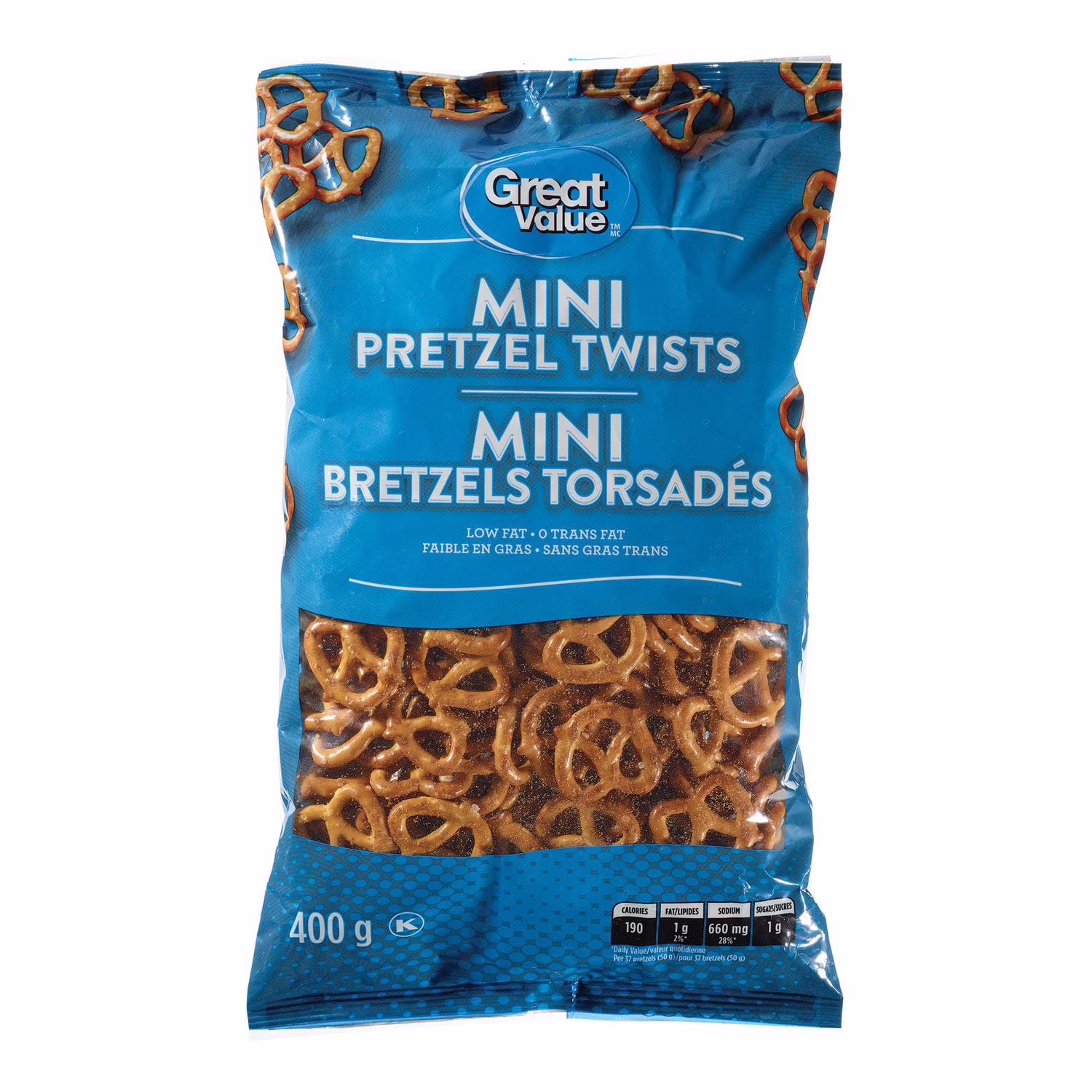 Bretzels tressés mini de great value