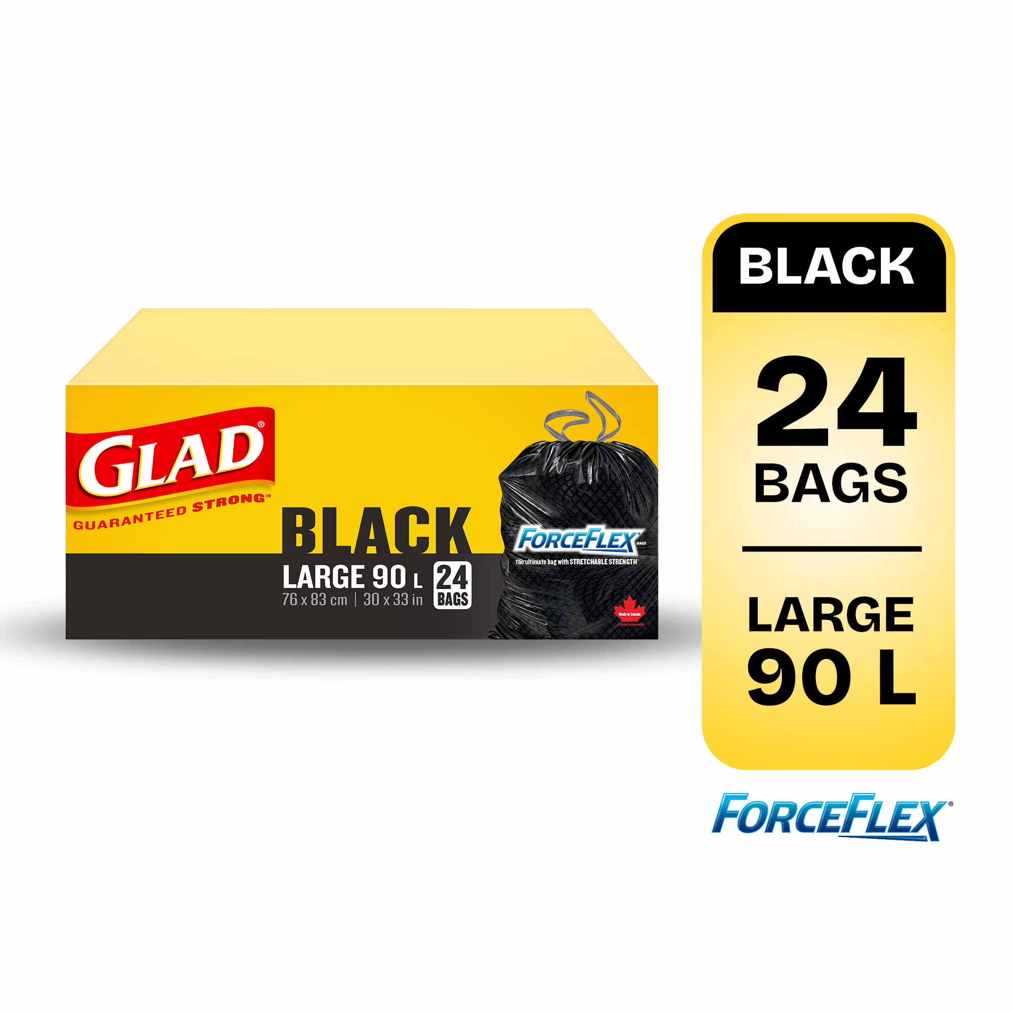 Grands sacs à ordures noirs