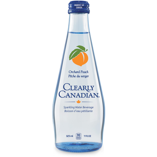 Clearly Canadian Eau saveur de verger de pêche 325 ml