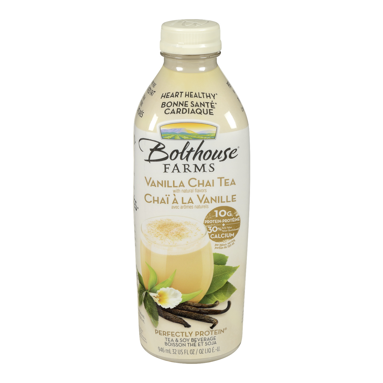 Boisson de thé et soja à saveur de chaï à la vanille