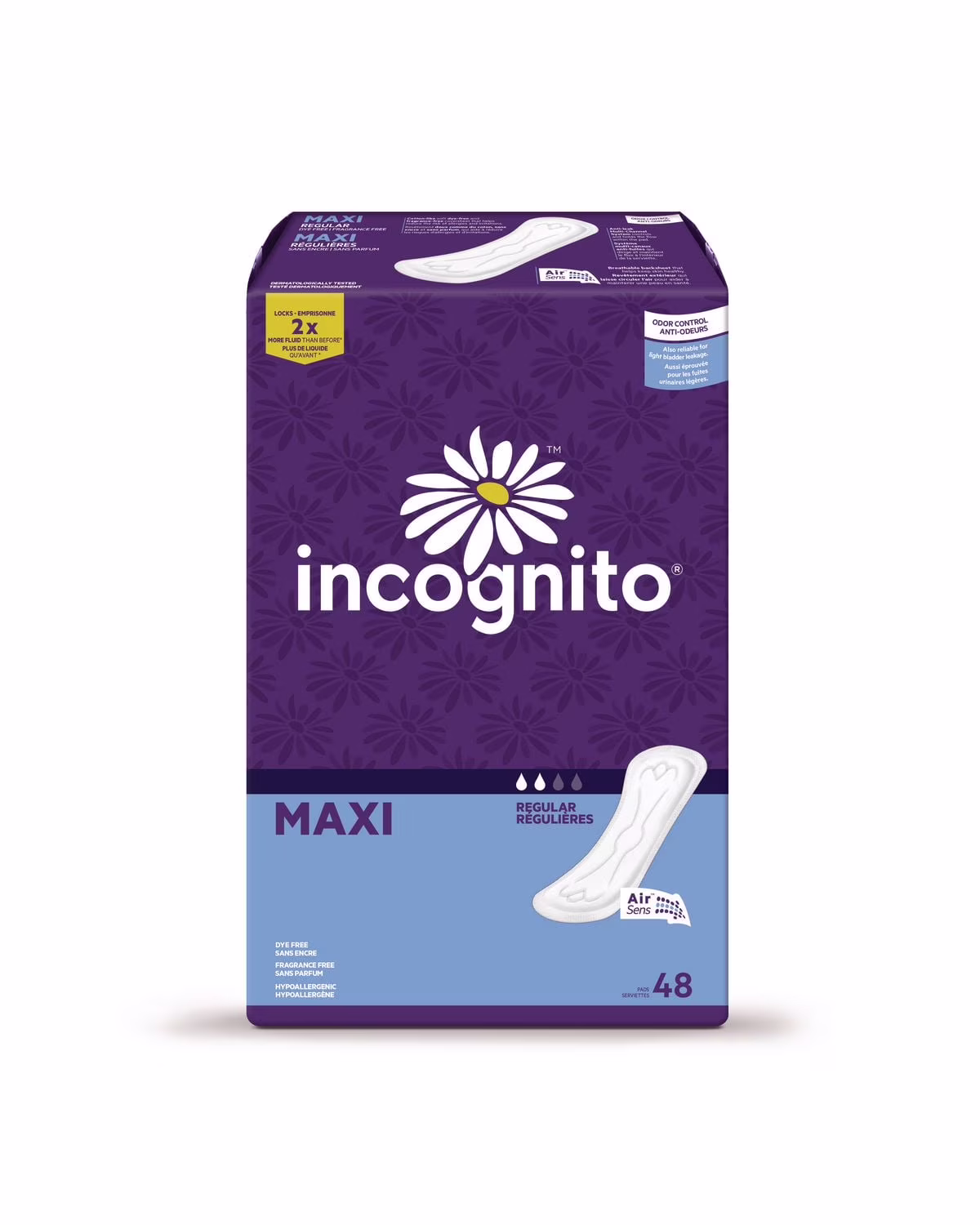 Incognito serviettes maxi régulières