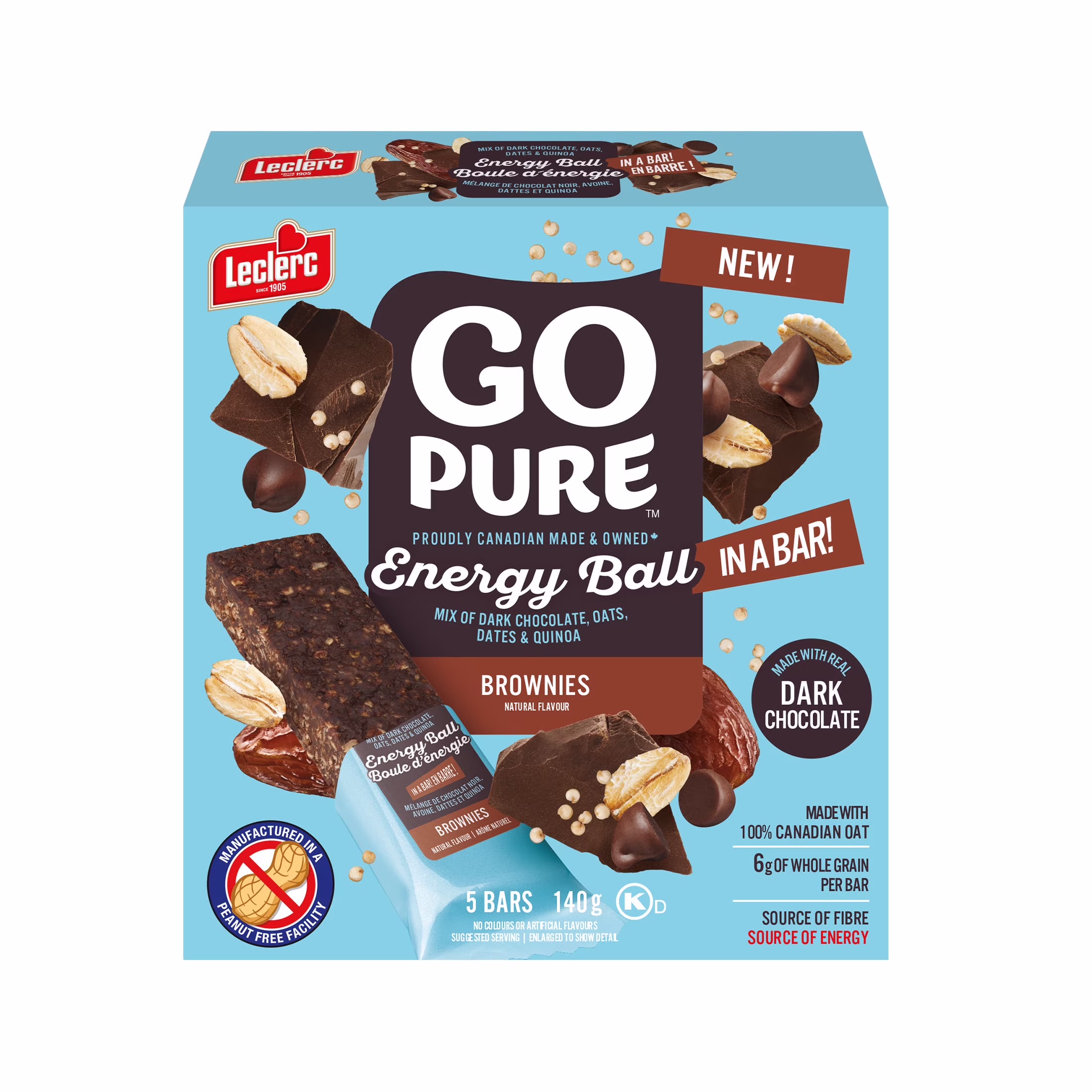 Boule d'énergie en barre brownies
