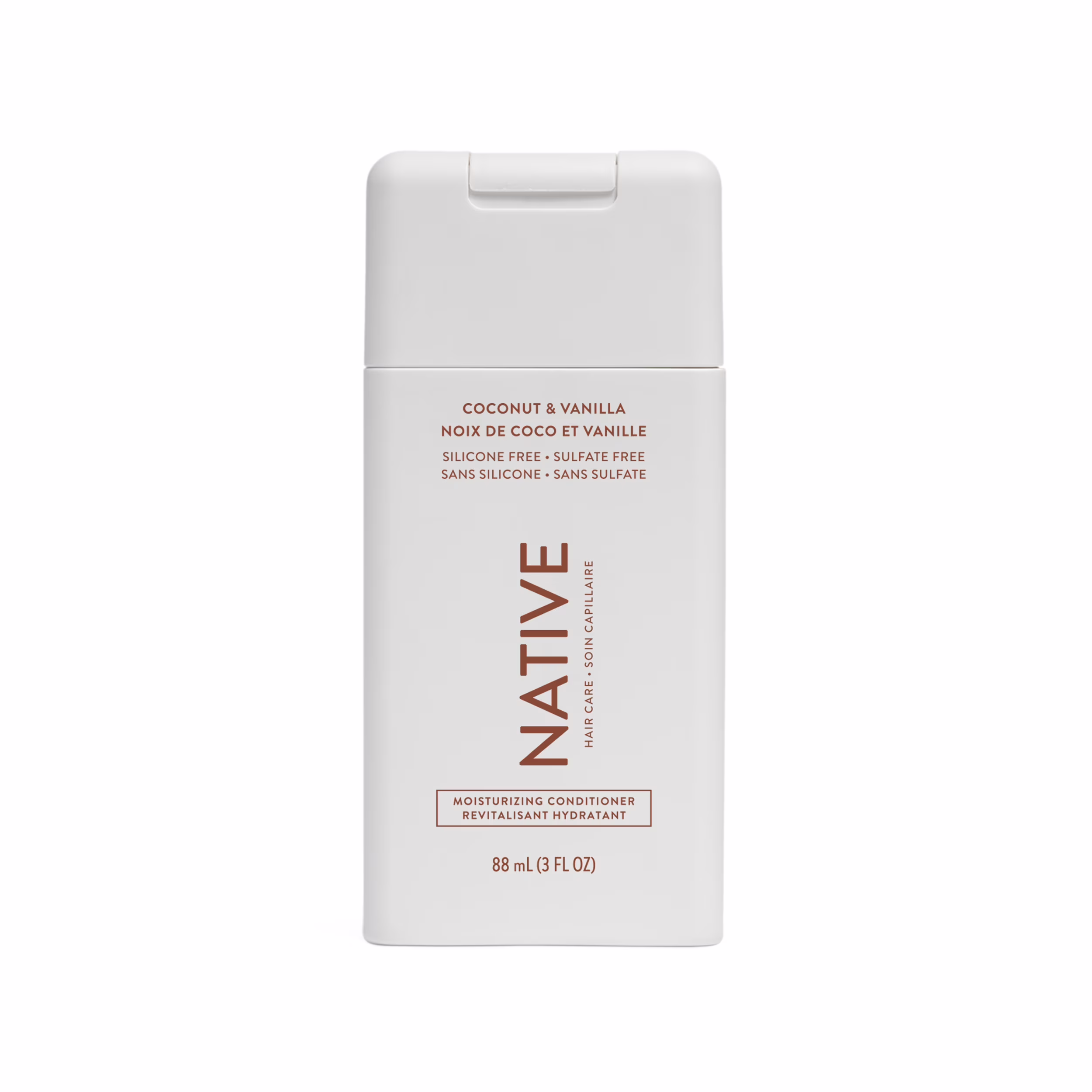 Revitalisant hydratant native noix de coco et vanille. format mini.