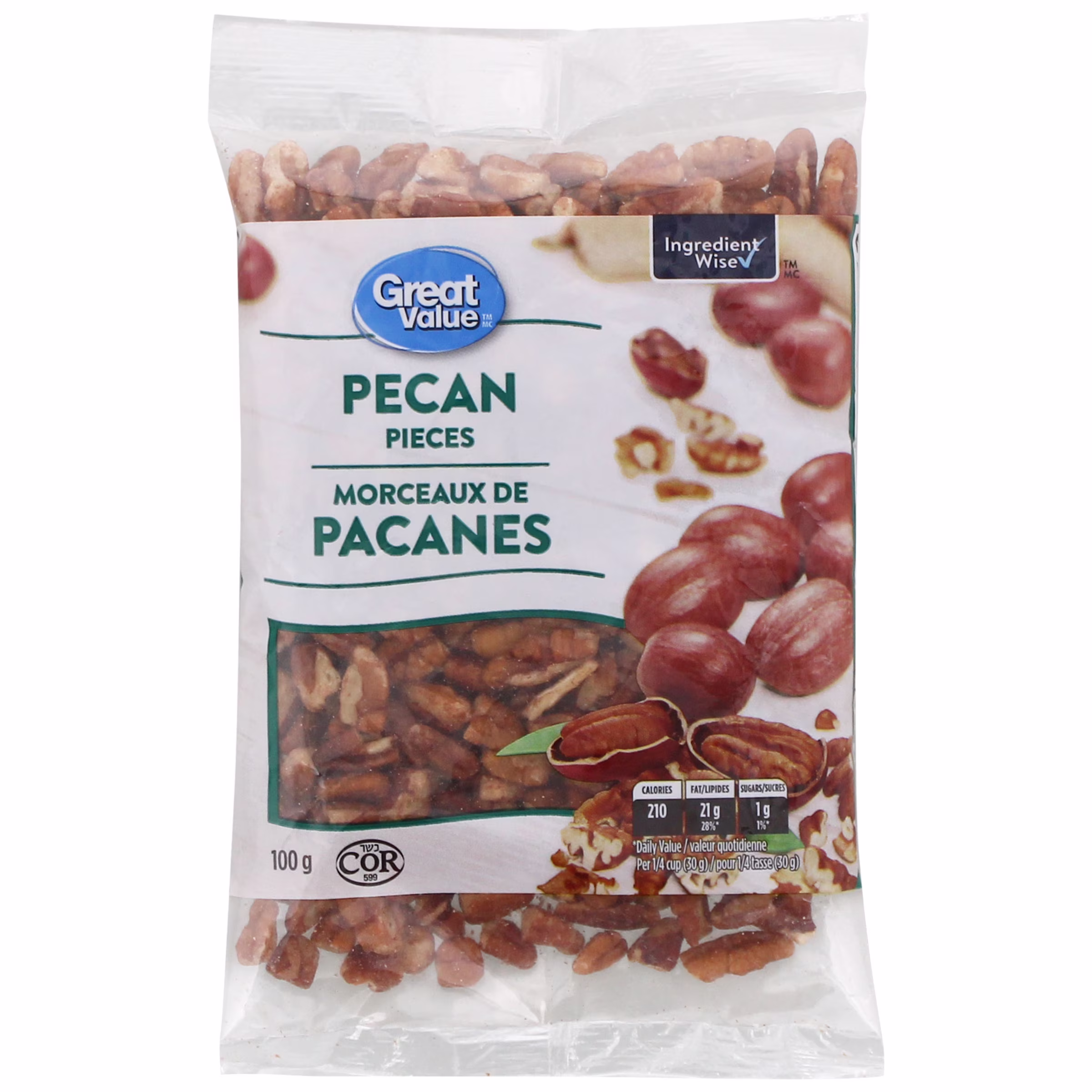 Morceaux de pacanes great value