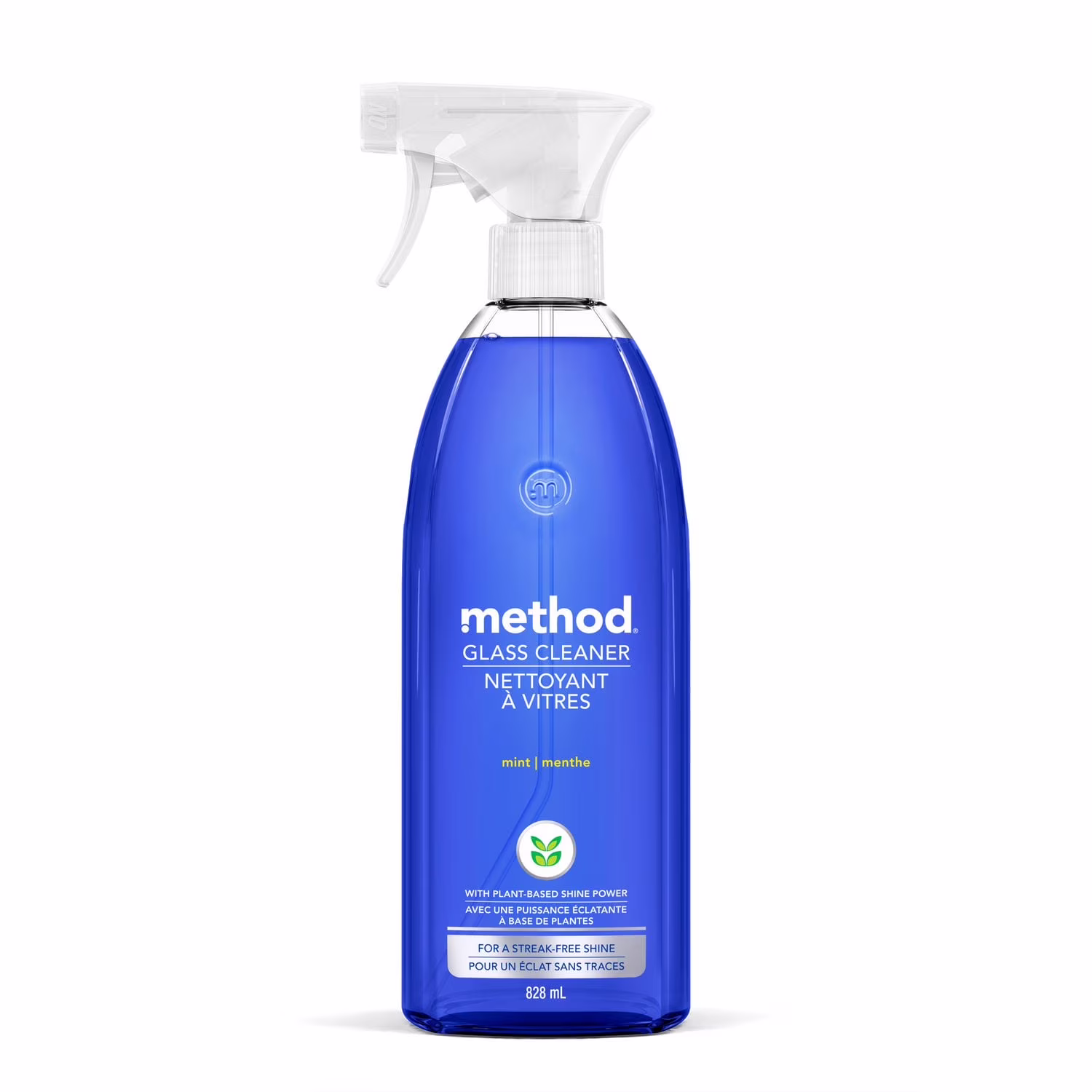 Method nettoyant à vitres en vaporisateur. nettoyant naturel. parfum de menthe.