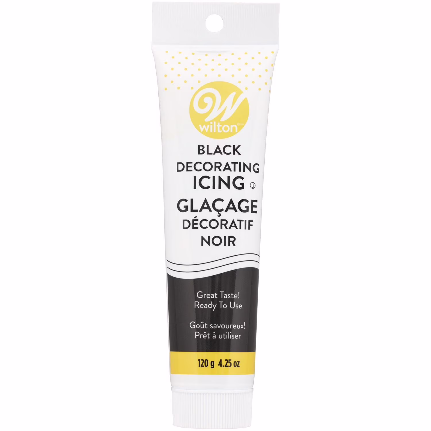 Tube de glaçage noir prêt à lemploi wilton
