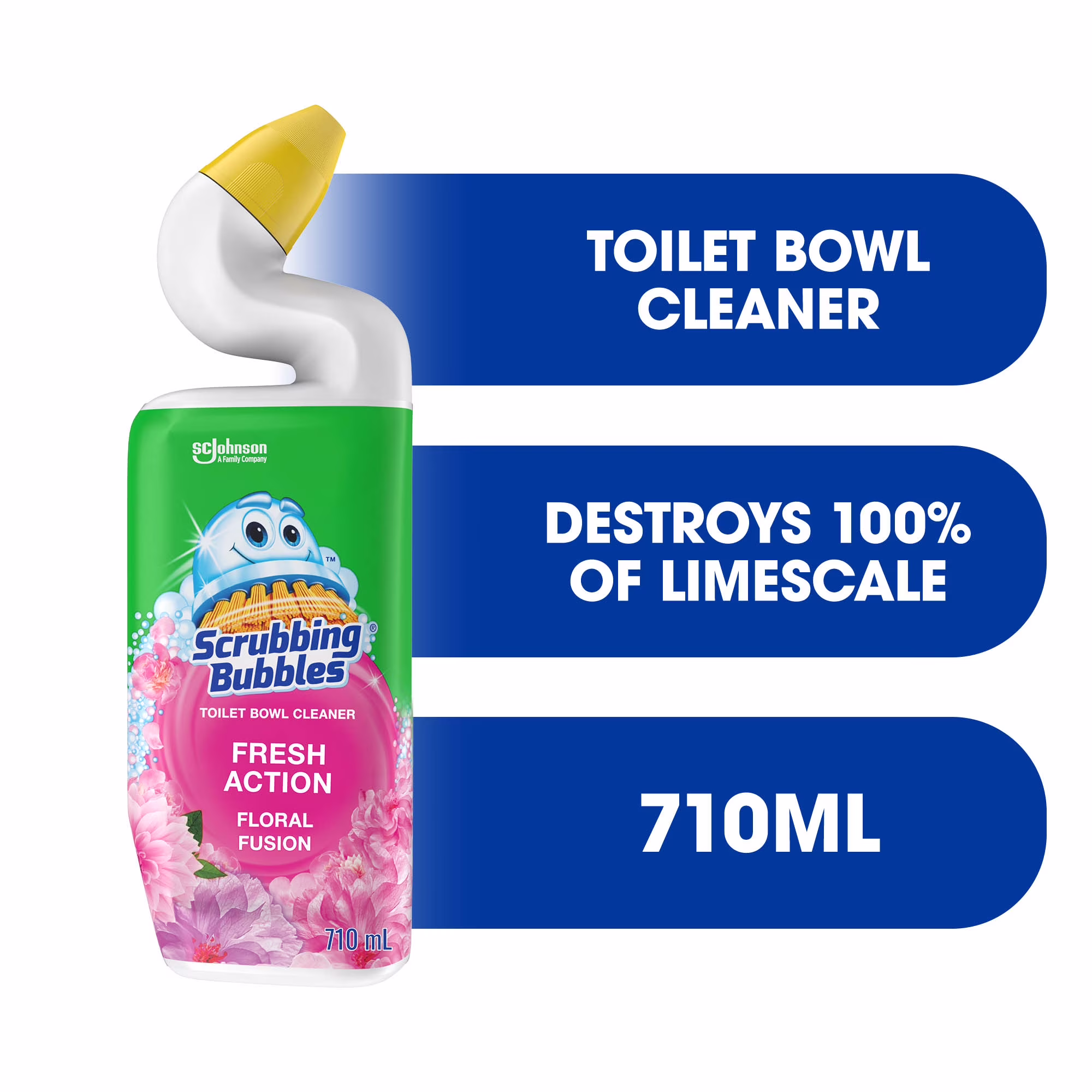 Scrubbing bubbles nettoyant pour cuvette. triple action. fusion florale