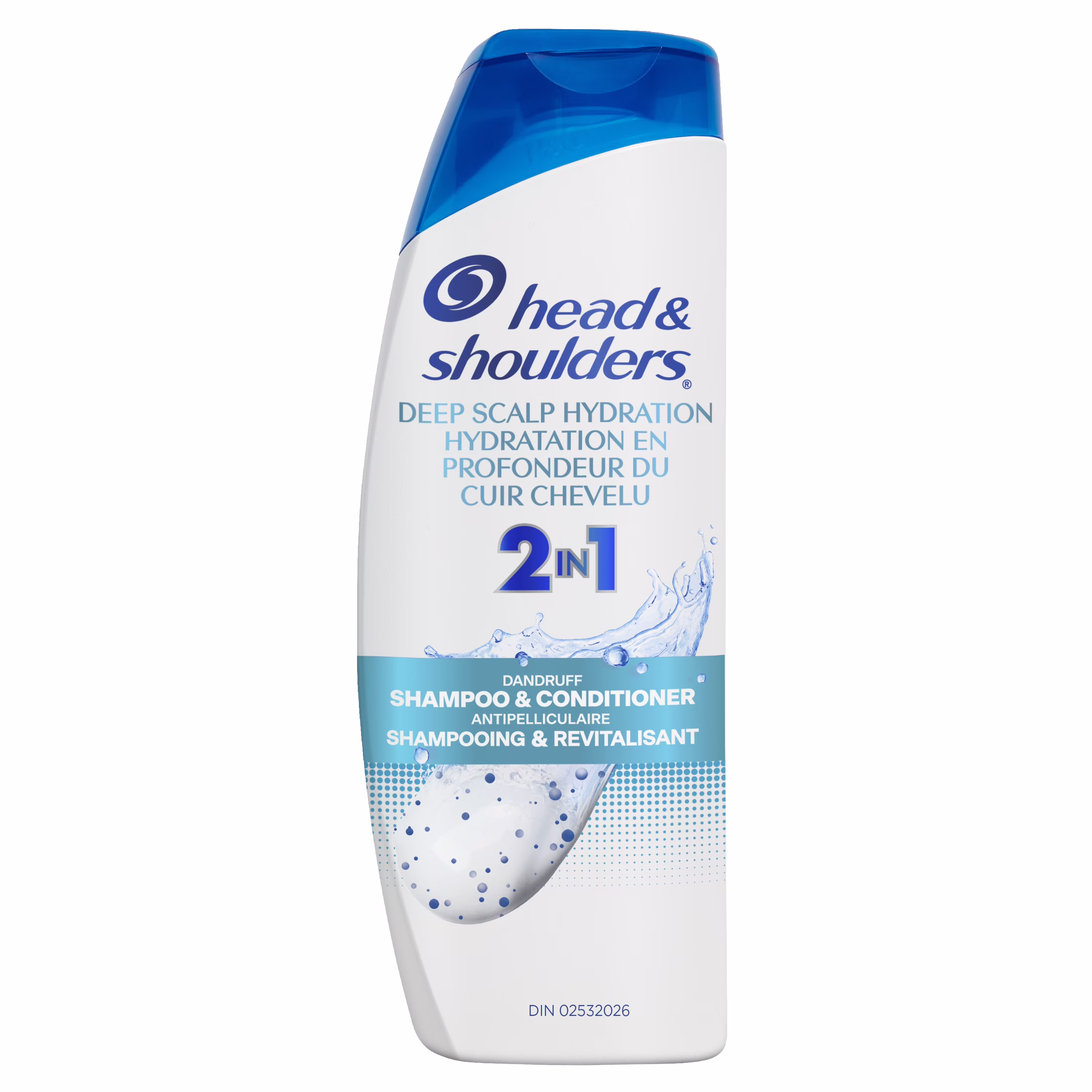 Head & shoulders hydratation en profondeur du cuir chevelu 2 en 1 shampooing antipelliculaire + revitalisant