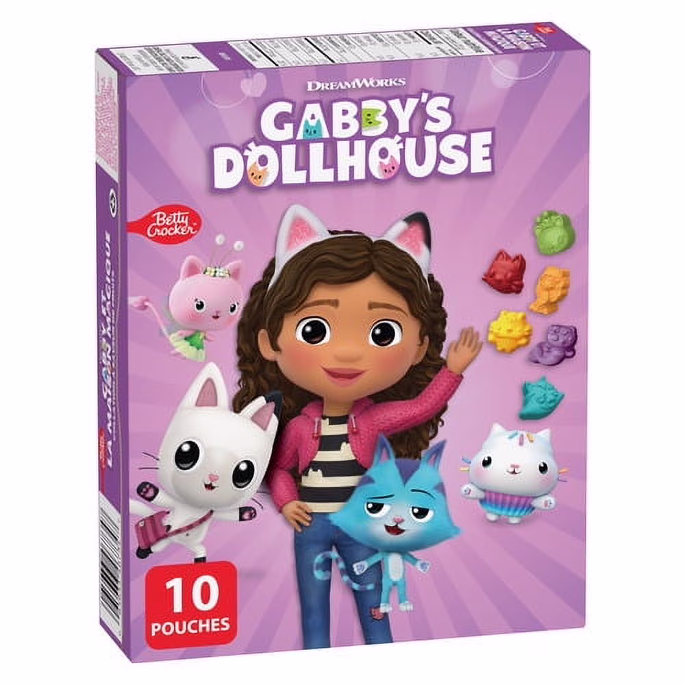 Collation à saveur de fruits sans gluten gabby et la maison magique  édition pour enfants de betty crocker