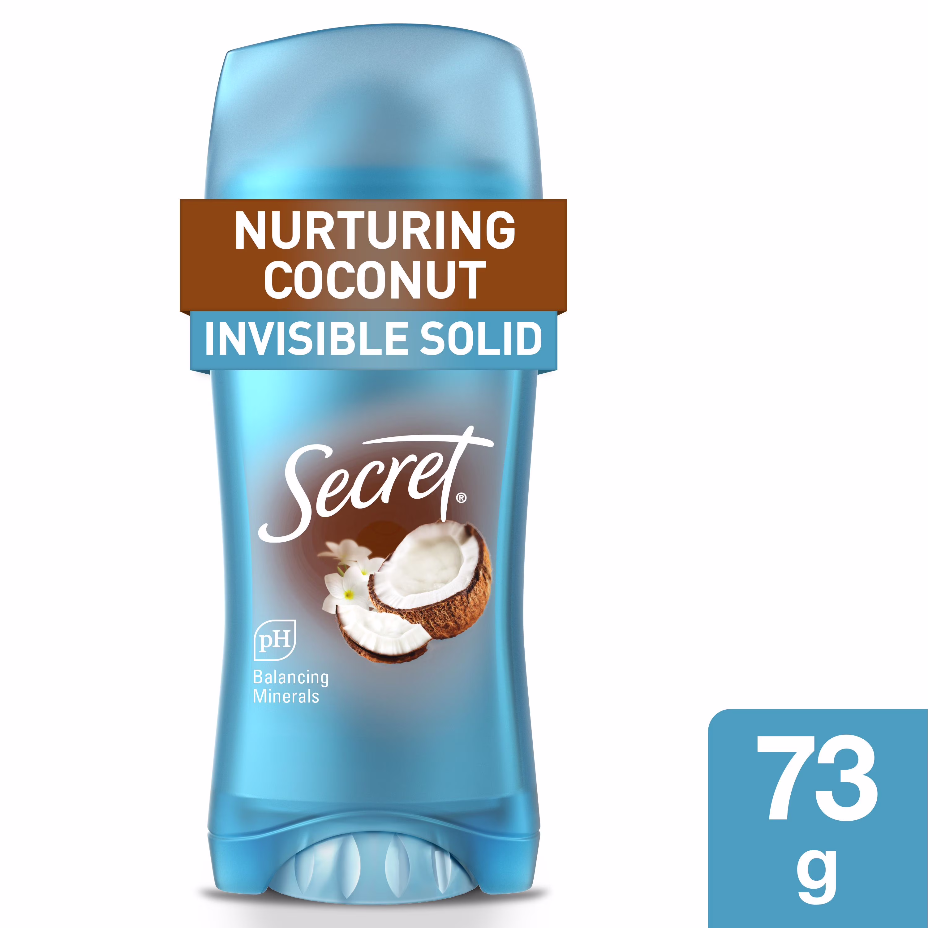 Secret fraîcheur invisible en bâton. noix de coco