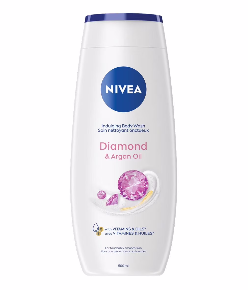 Nivea crème douche nettoyante diamond & huile d'amande