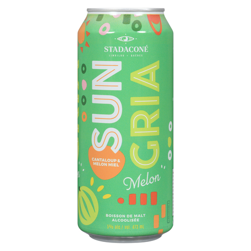 Maltco Brewery Sungria Boisson de Malt Alcoolisée cantaloup & melon miel 473 ml (canette)