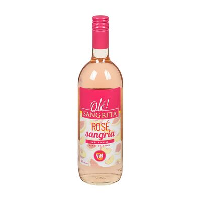 Boisson au vin sangria rosé - 5% alcool - 18 ans +