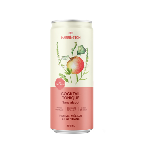 Harrington Cocktail Tonique pomme, mélilot et gentiane sans alcool 355 ml (canette)