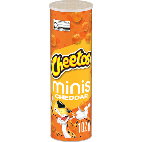 Grignotines à saveur de fromage cheddar