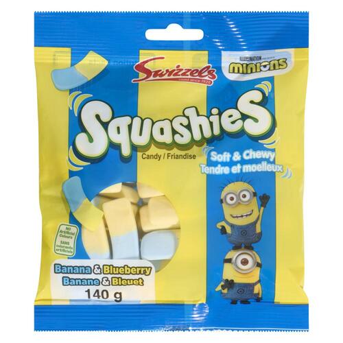Swizzles Squashies Minions bonbons banane et bleuet 140 g