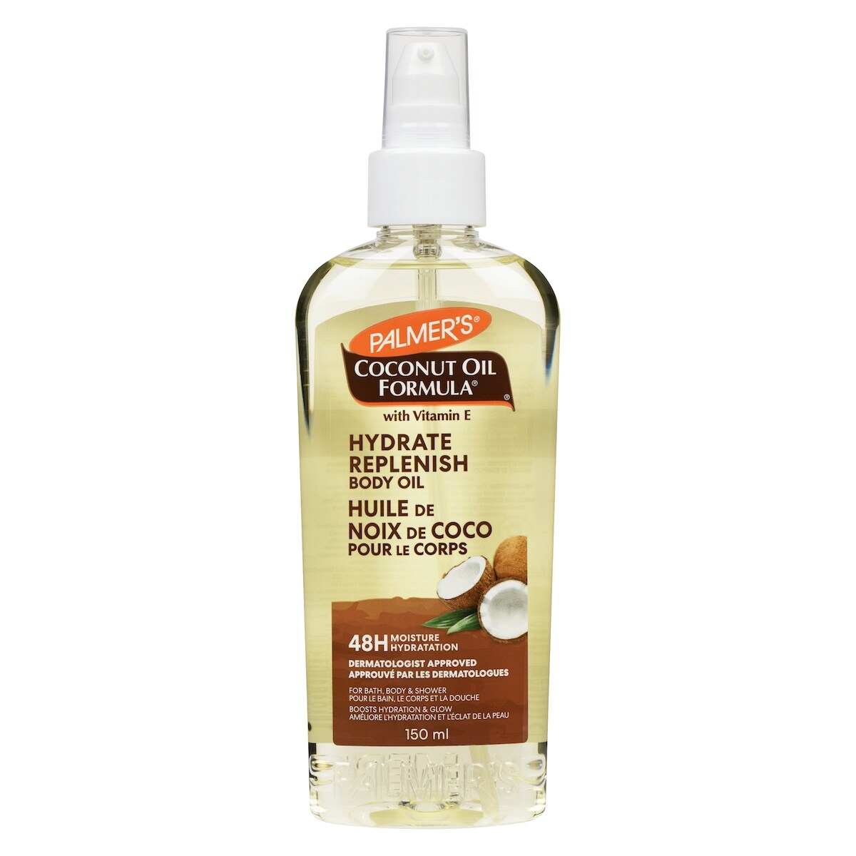 Huile pour le corps à lhuile de noix de coco, 150mL