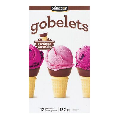 Cornets à crème glacée enrobés de chocolat