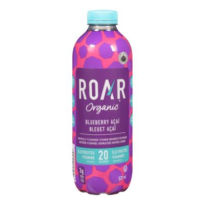 Boisson vitaminée aromatisée aux bleuets et açaï biologique