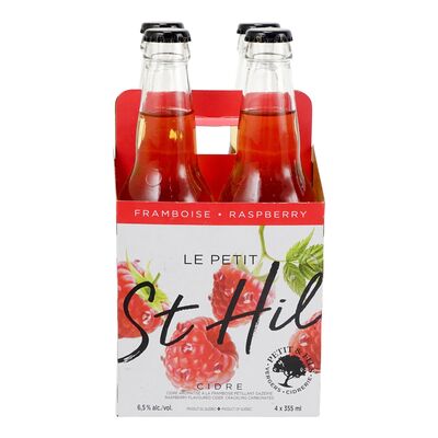 Cidre mousseux gazéifié à saveur de framboise