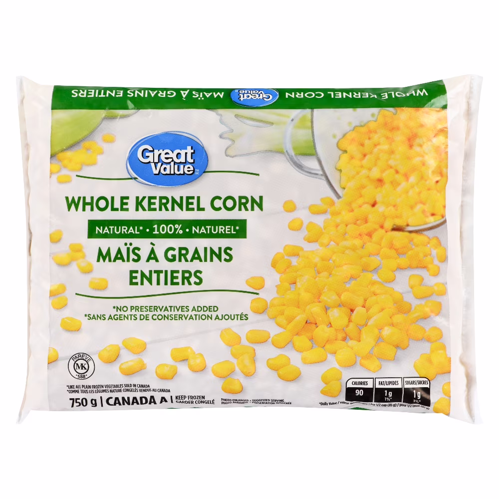 Maïs à grains entiers great value