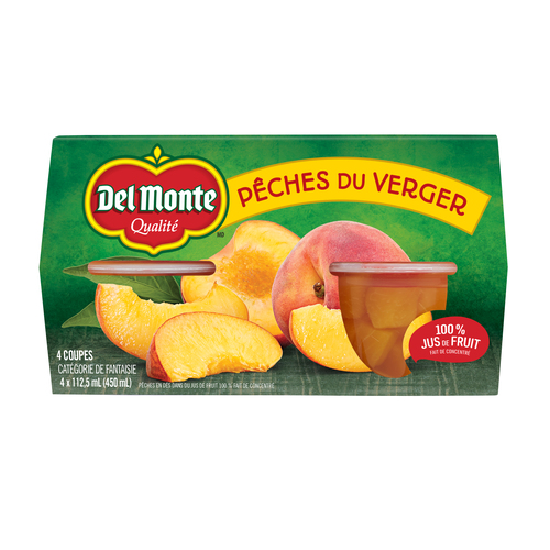 Del Monte Coupe de fruits aux pêches du verger 4 x 112.5 ml