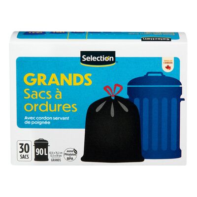 Grand sacs à poubelle noirs