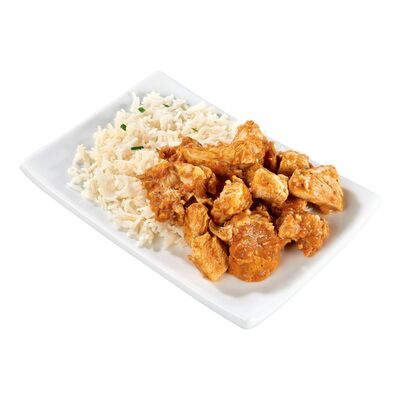 Poulet au beurre avec riz