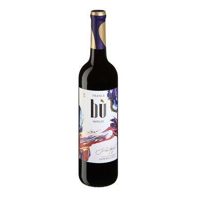 Vin rouge Bù Merlot, France (Pièce didentité requise au moment du ramassage)