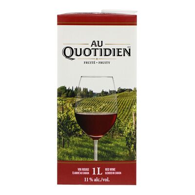 Vin rouge Canada - Fruité et Léger - 18 ans +