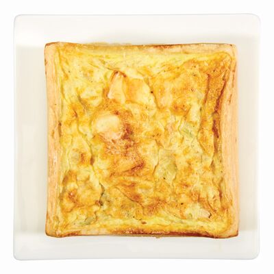 Quiche aux poireaux et fromage brie