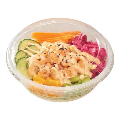 Bol poké aux crevettes