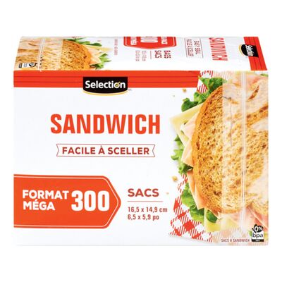 Sacs à  sandwich refermables
