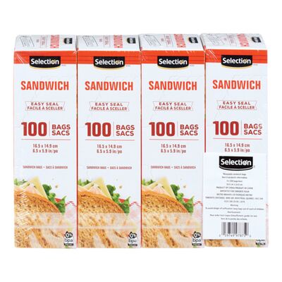 Sacs à sandwich refermables