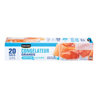 Grands sacs de congélation