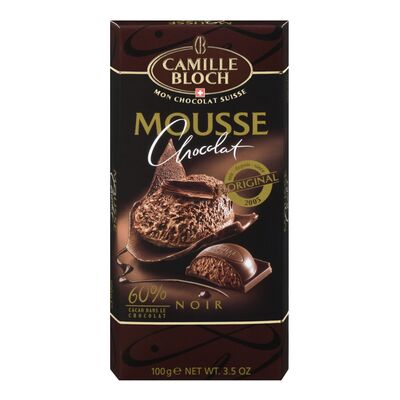 Tablette de mousse au chocolat suisse