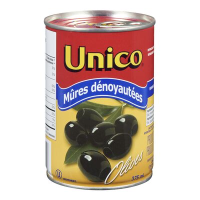 Olives mûres dénoyautées moyennes