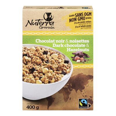 Granola au chocolat noir et noisettes
