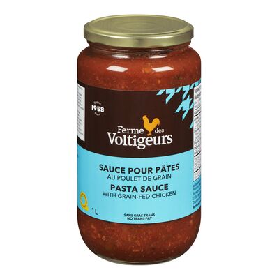 sauce pour pâte au poulet nourri au grain