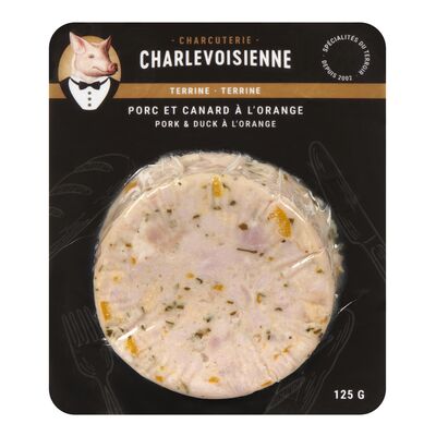 Terrine de porc et carnard à l'orange