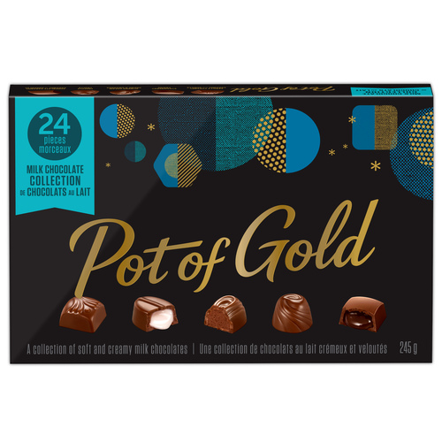 Collection chocolats au lait pot of goldfr la collection de chocolats hershey'ss pot of gold constitue une tradition appréciée depuis 1928. collection de chocolats au lait est parfaite pour offrir en cadeau ou partager lors de la présente saison des fêtes