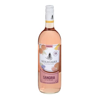 Boisson au vin sangria rosée - 18 ans +