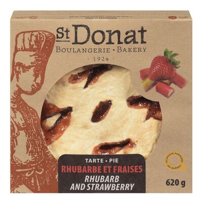 Tarte à la rhubarbe et fraises